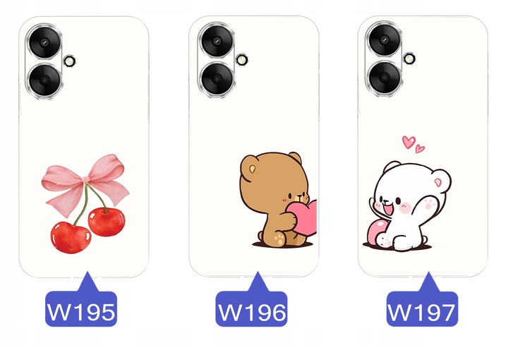 ETUI do Xiaomi Redmi 13C 5G WZORY WALENTYNKOWE WZMACNIANE CASE + SZKŁO