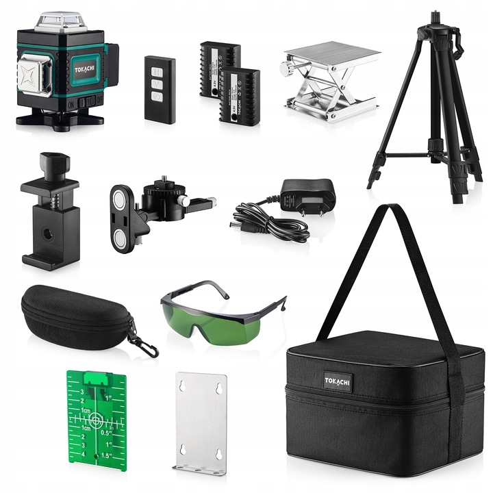 POZIOMICA LASEROWA LASER KRZYŻOWY 4D 16 LINII SAMOPOZIOMUJĄCY 360 +