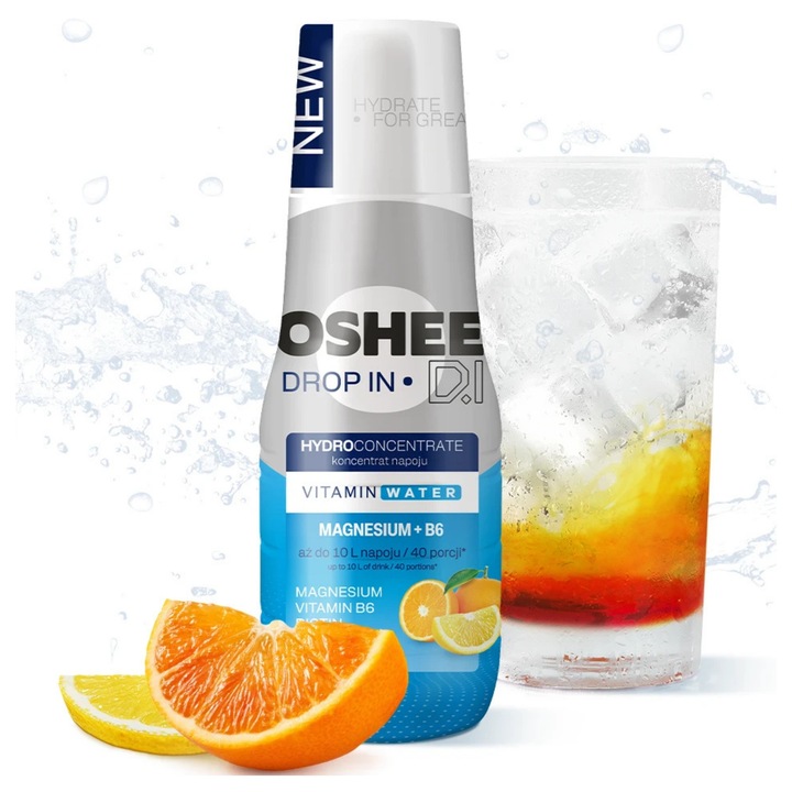 Syropy OSHEE Zestaw: Pomarańcza Cytryna + OSHEE ZERO Grapefruit bez Cukru