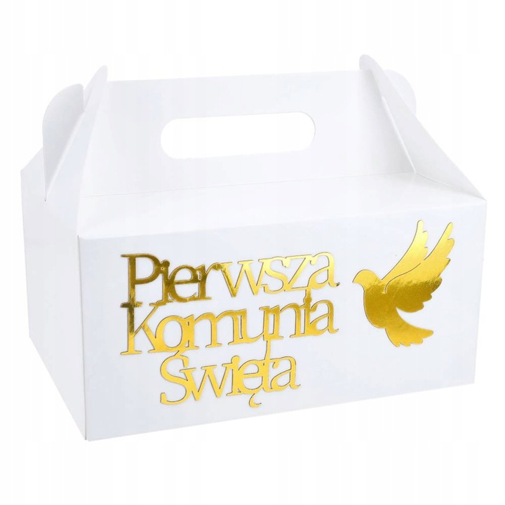 Pudełko Na Ciasto Komunia Dla Gości 10szt Pudełka Na Ciasto Komunijne