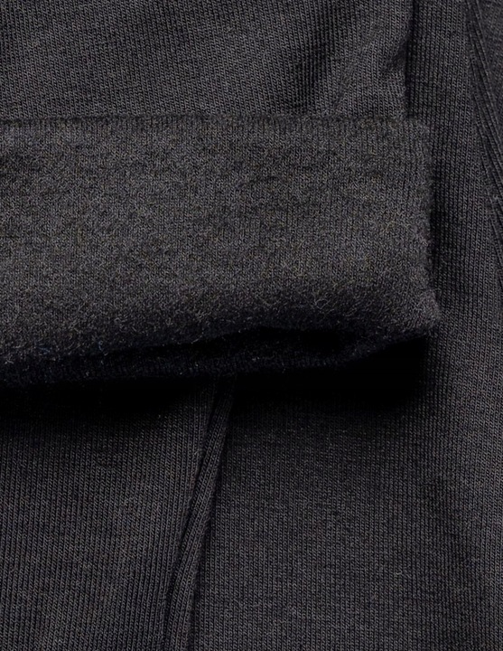 LEGGINSY DAMSKIE CZARNE ELASTYCZNE OCIEPLANE WYSOKI STAN GETRY MORAJ