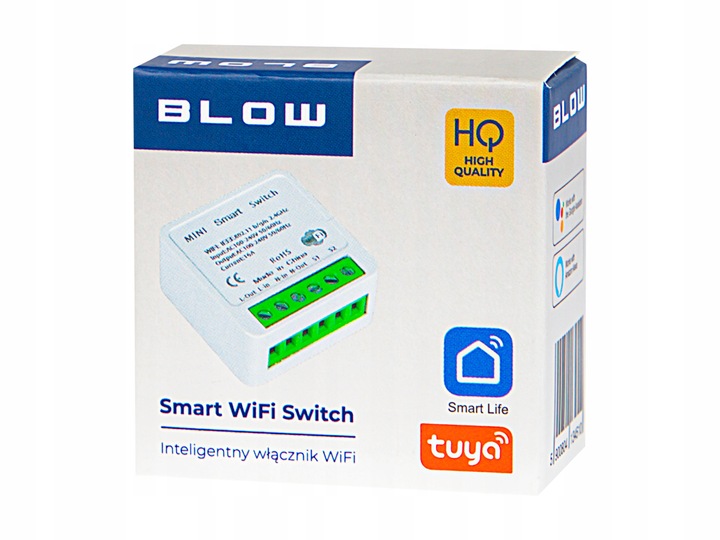 PRZEKAŹNIK PRZEŁĄCZNIK WŁĄCZNIK ŚWIATŁA 16A WiFi DOPUSZKOWY TUYA SMART