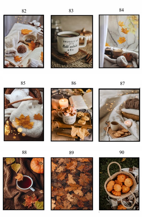 PLAKAT 40x50 JESIENNY poster DUŻO WZORÓW eviero do domu pejzaże na