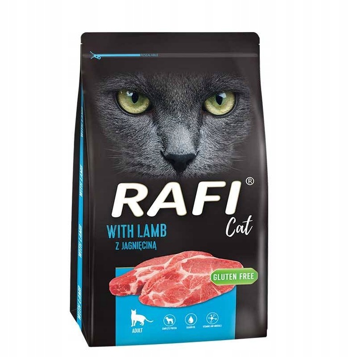Rafi Cat karma sucha dla KOTA Jagnięcina 7kg