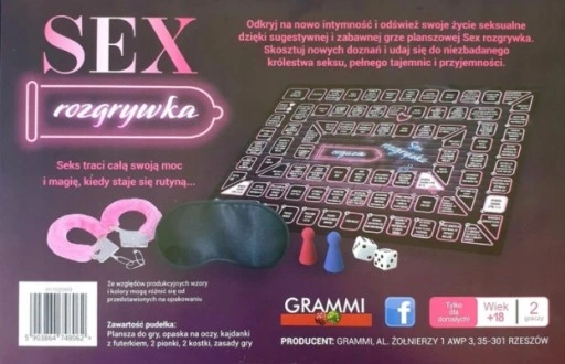 GRA PLANSZOWA EROTYCZNA DLA PAR PREZENT WALENTYNKI