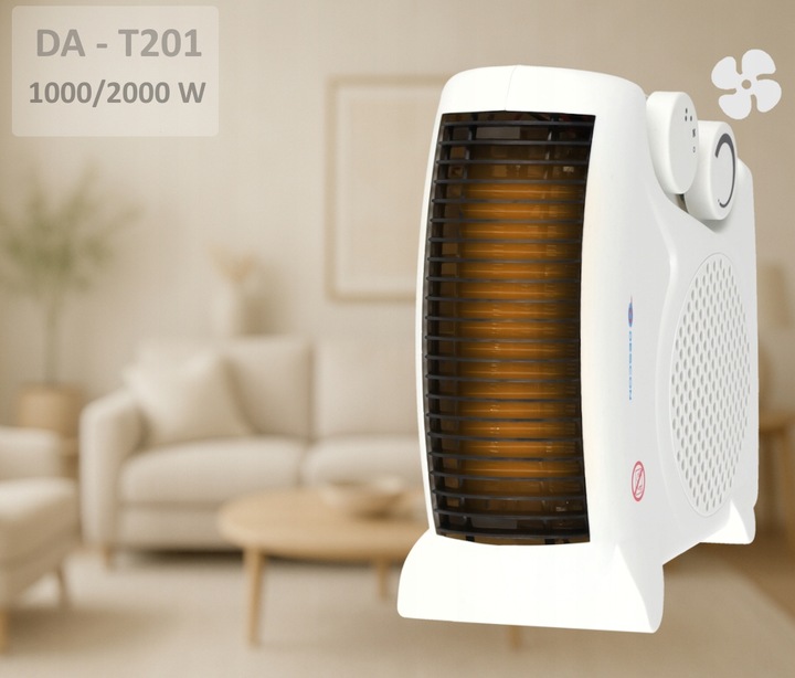 Termowentylator Grzejnik Farelka 2000W Termostat pionowy poziomy