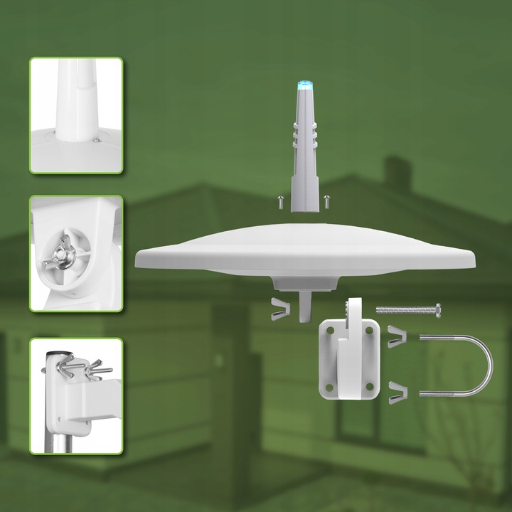 ANTENA DVBT2 DO TV NAZIEMNEJ DOOKÓLNA COMBO VHF UHF 4K LTE Digital720 VAYOX