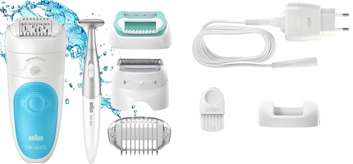 Depilator Damski Braun Silk-épil 5 5-810 na mokro na sucho GOLARKA TRYMER