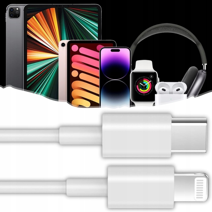 ŁADOWARKA INDUKCYJNA + SZYBKOŁADOWARKA DO IPHONE 15/20W USB-C - LIGHTING