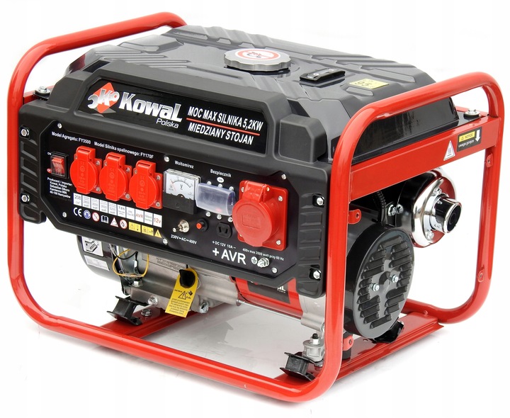 PROFESJONALNY AGREGAT PRĄDOTWÓRCZY 5,2kW generator AVR+ MIEDŹ STOJAN