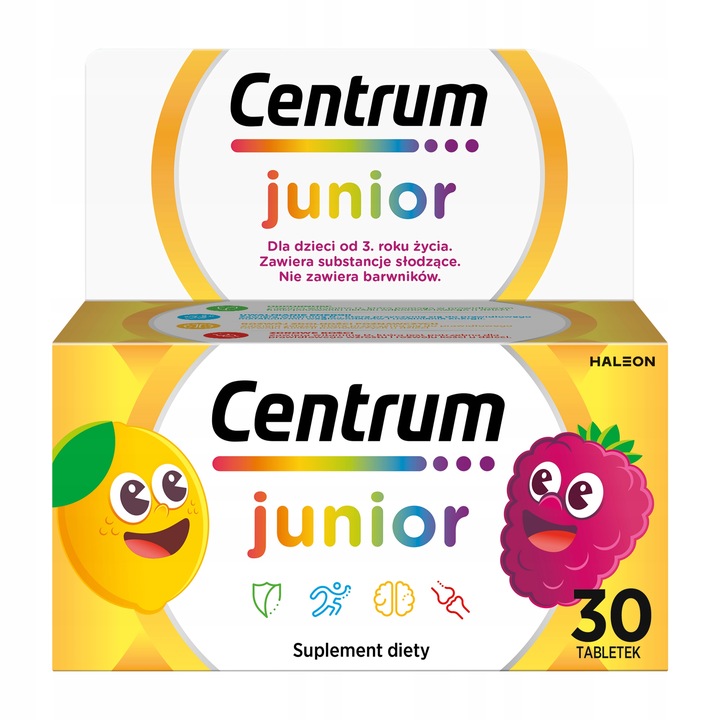 Multiwitamina Centrum Junior dla Dzieci minerały 30 tabletek