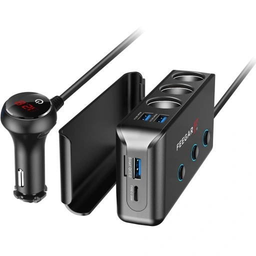 ROZDZIELACZ GNIAZDA ZAPALNICZKI FEEGAR 12-24V USB