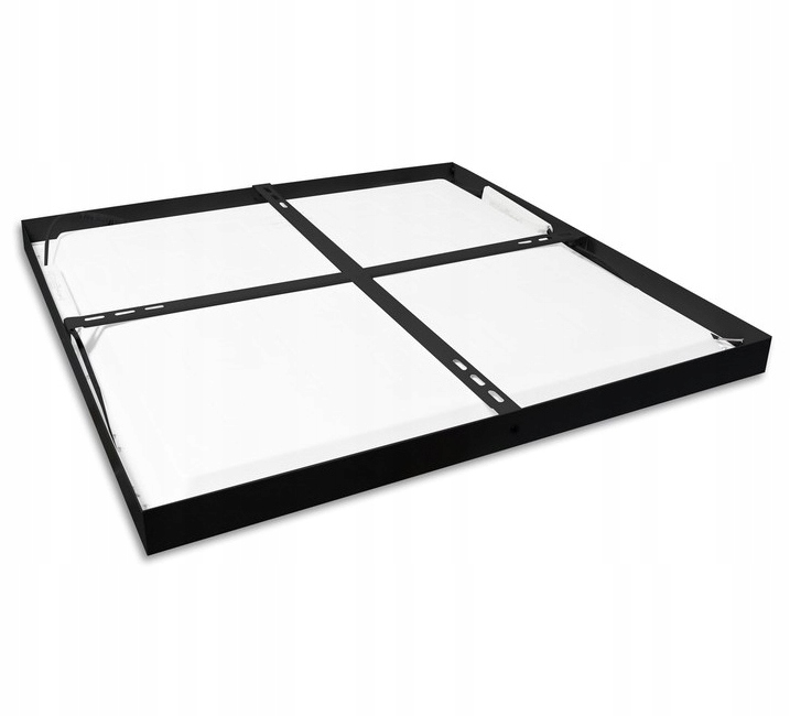 Panel LED natynkowy 40W czarny 60x60cm Plafon lampa sufitowa kwadrat