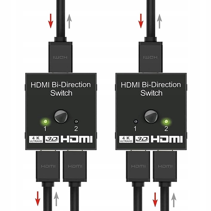 HDMI 2.0 SWITCH ROZDZIELACZ 2x DO 1 HDMI 4K BI-DIRECTION 2x1 SPLITTER