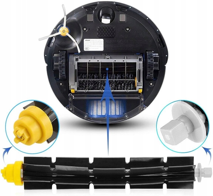 ZESTAW FILTRY AeroVac SZCZOTKI DO iRobot ROOMBA 620 650 671 676 680