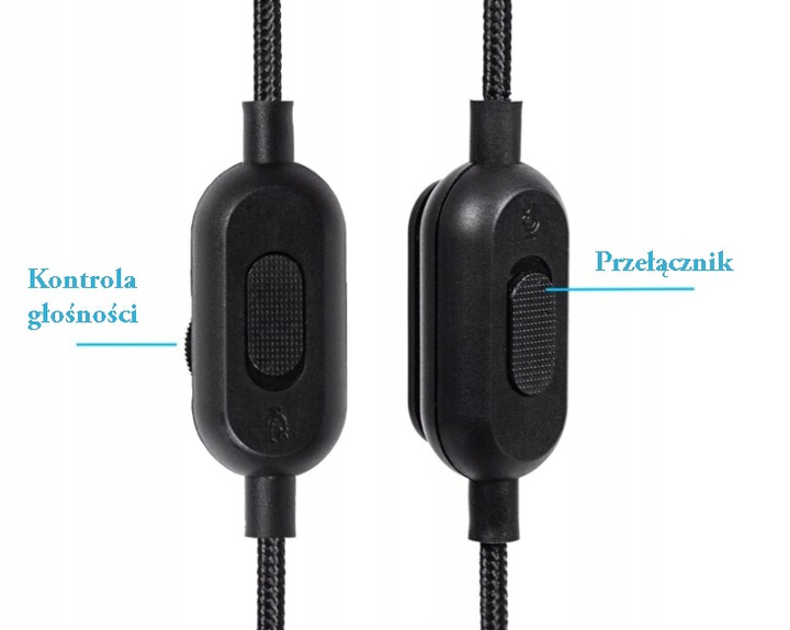 KABEL PRZEWÓD DO LOGITECH G PRO X / G433 / G233 OPLOT 2m HQ