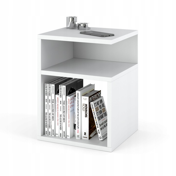 SZAFKA NOCNA STOLIK BEZ SZUFLADY SYPIALNIA BIAŁA