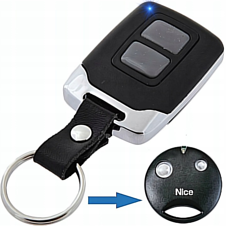 PILOT DO BRAMY NICE SMILO 2KANAŁY 433MHZ ZAMIENNIK MOCNY SOLIDNY