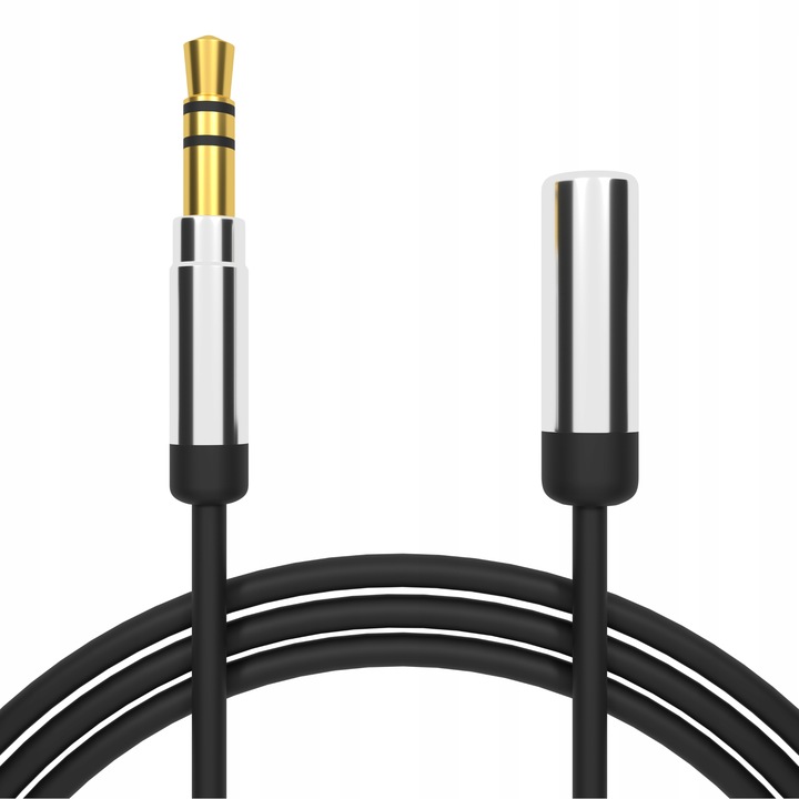 KABEL PRZEWÓD PRZEDŁUŻACZ PREMIUM AUX 3.5 MM MINI JACK AUDIO 5 M MIEDŹ