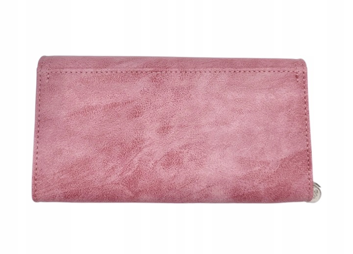 PORTFEL DAMSKI DUŻY SKÓRZANY PREZENT RÓŻOWY JENNIFER JONES MEDIUM