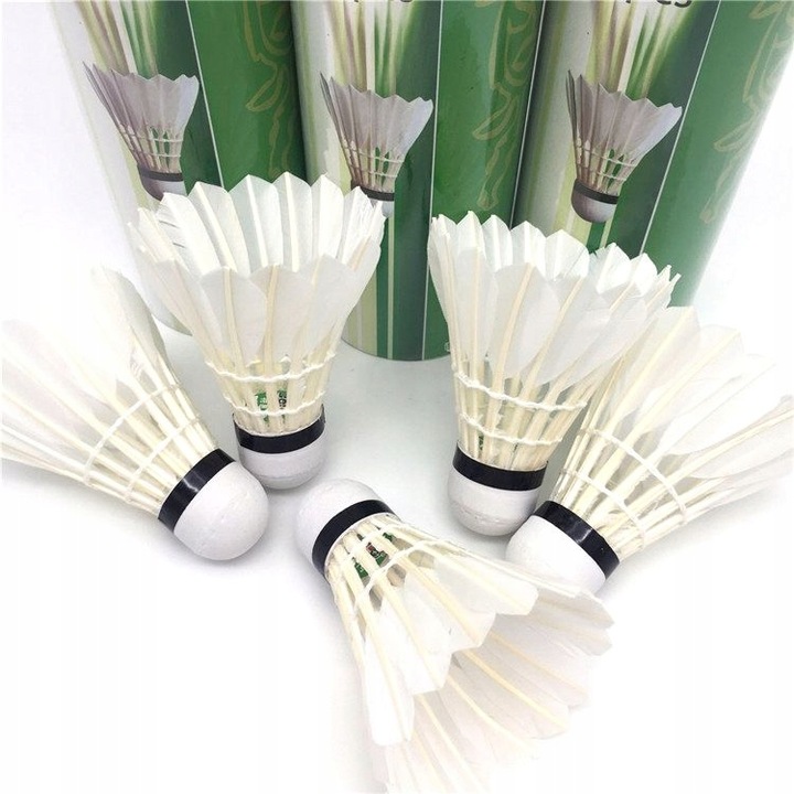 Lotki piórowe do Badmintona 12 szt.