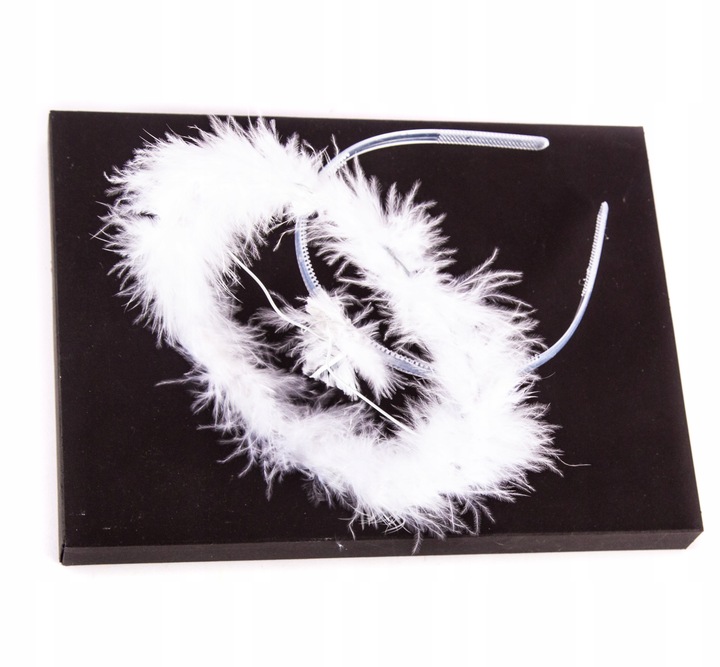 10 x BIAŁA AUREOLKA OPASKA AUREOLA PUSZEK ANIOŁ ŚWIĘTA JASEŁKA