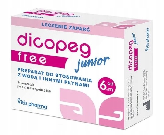 Dicopeg Junior Free Na zaparcia 14 saszetek
