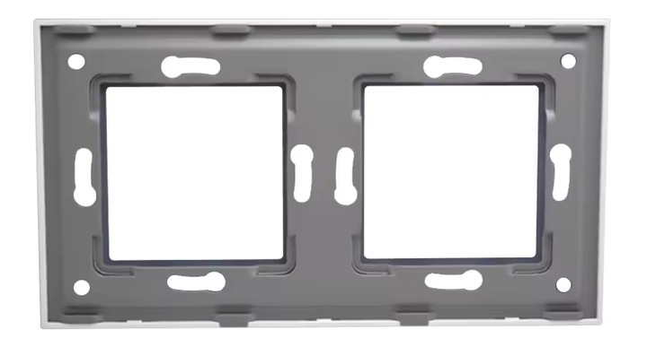 RAMKA SZKLANA PANEL FLEX PODWÓJNA 2F SZKLANA DO WŁĄCZNIKÓW KONTAKTÓW