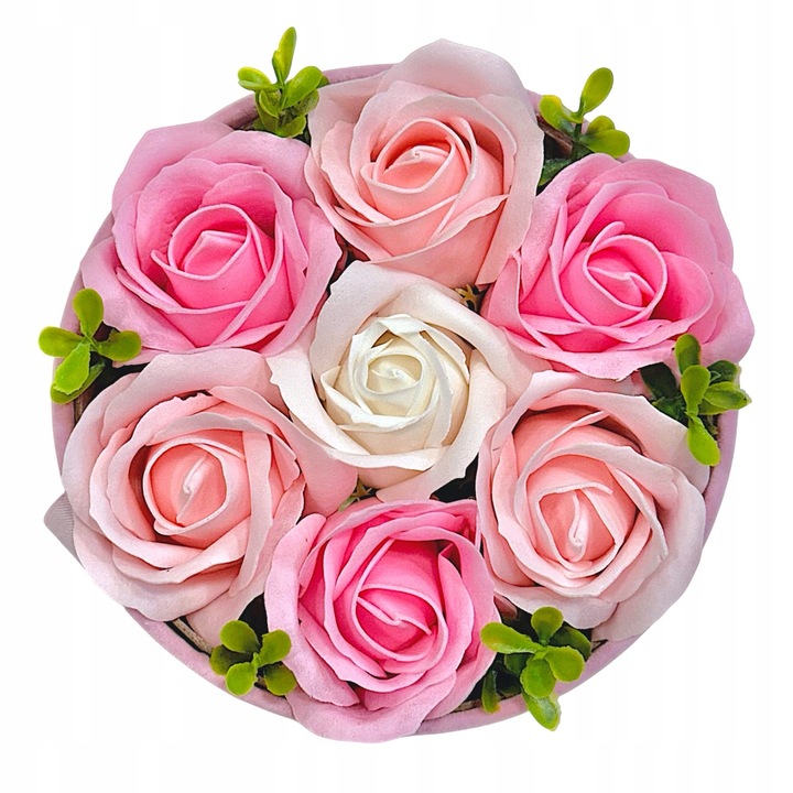 FLOWERBOX KWIATY MYDLANE BUKIET KWIATÓW W PUDEŁKU FLOWER BOX RÓŻE