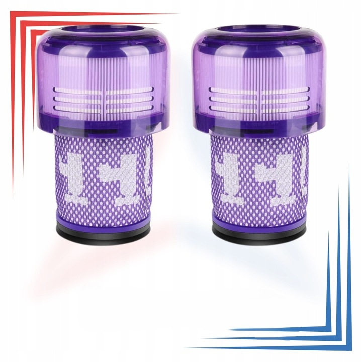 ZMYWALNY filtr do Dyson V12 Detect Slim Absolute Zestaw 2 szt. HEPA