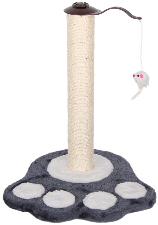 DRAPAK DLA KOTA KOTÓW SŁUPEK DO DRAPANIA ZABAWKA DRZEWKO PIŁKA SZARY ŁAPKA