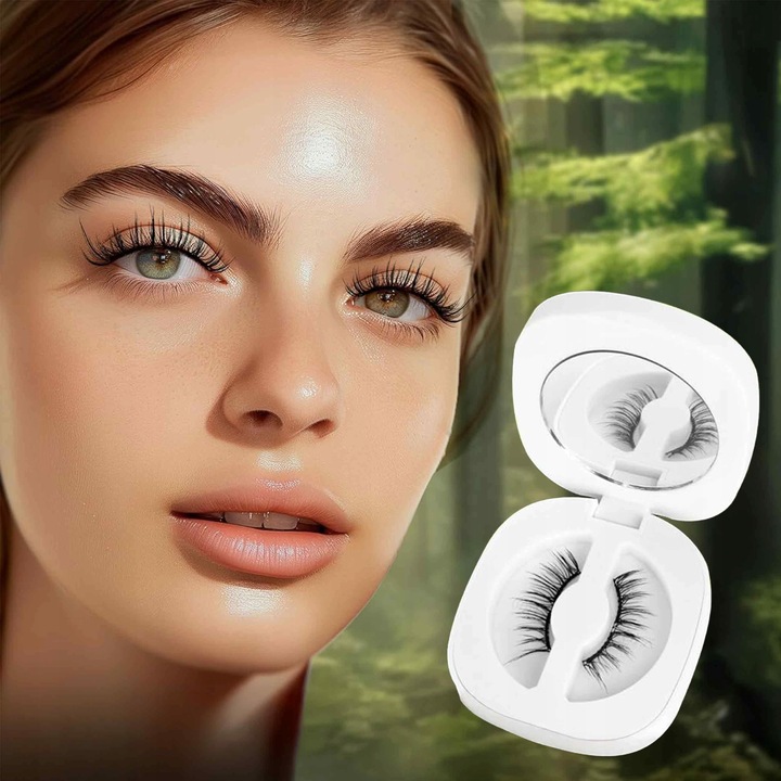 Rzęsy Magnetyczne Sztuczne JAK NATURALNE 2w1 + Aplikator BEZ Kleju