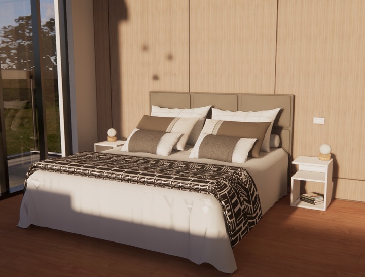 Szafka nocna szóstka, stolik bez szuflad, biały, sypialnia