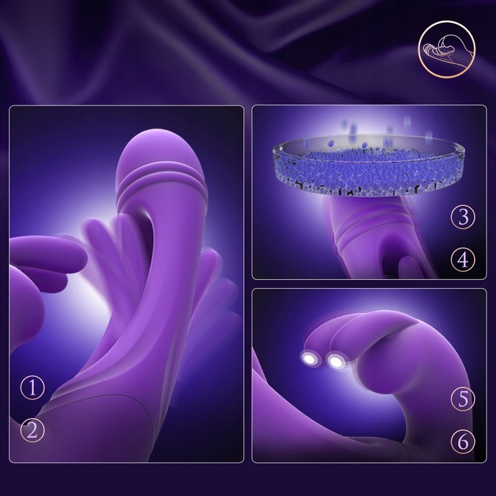 Trzepoczący wibrator Dildo dla kobiet 12 wibracji