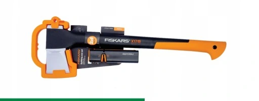 FISKARS Siekiera rozłupująca do drewna X17 M zestaw z OSTRZAŁKĄ Xsharp