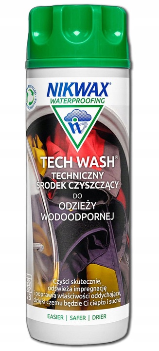 ZESTAW NIKWAX TECH WASH + IMPREGNAT SOFTSHELL PROOF DO PRANIA KURTEK
