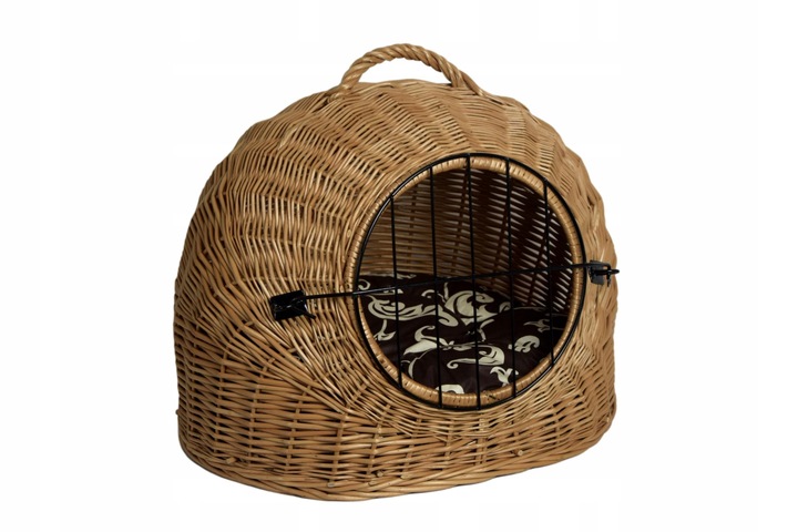 Transporter wiklinowy BUDA dla kota + poduszka