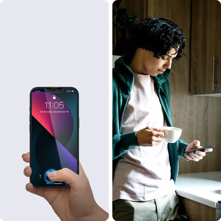 Szkło hartowane Spigen do iPhone 13 /Pro EZ PR 2P