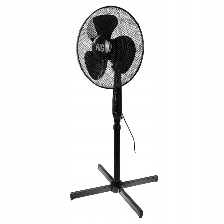 WENTYLATOR STOJĄCY WIATRAK PODGŁOGOWY NA PILOTA TIMER OSCYLACJA 40W 3 TRYBY