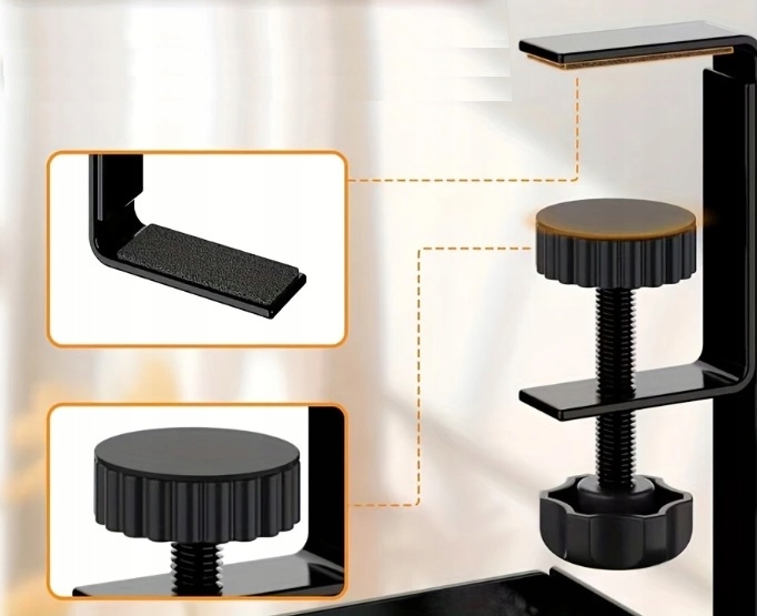 DUŻY ORGANIZER PÓŁKA WIESZAK NA PRZEWODY KABLE POD BIURKO BLAT