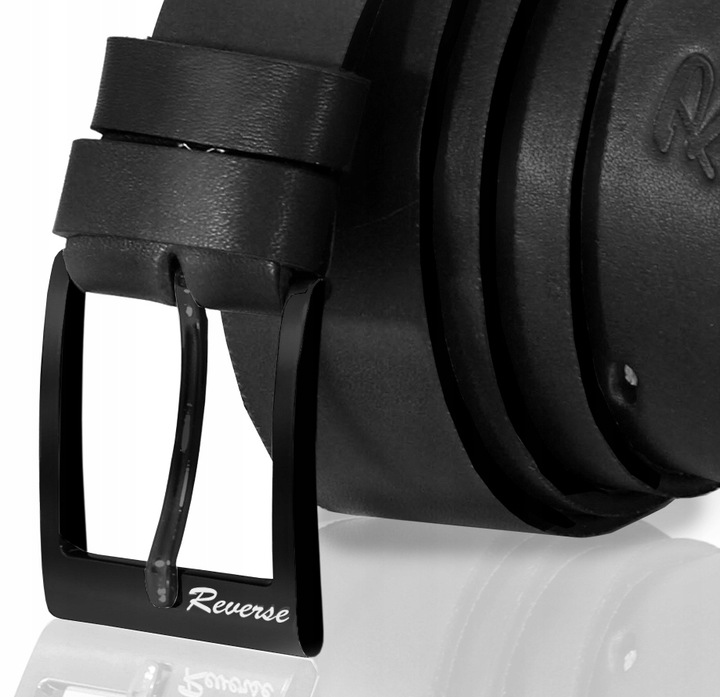 REVERSE Pasek męski SKÓRZANY pas do spodni CZR 120