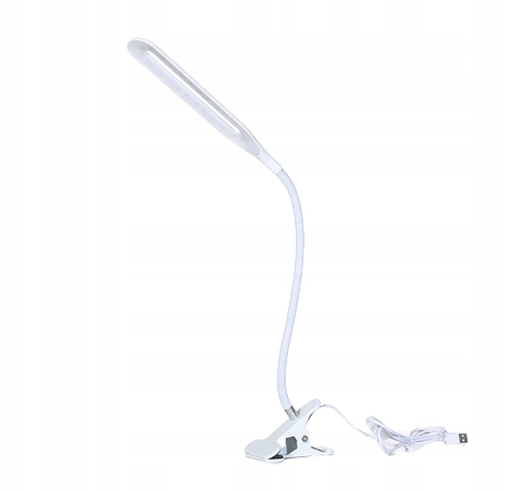 LAMPKA BIURKOWA LED BIUROWA SZKOLNA USB KLIPS