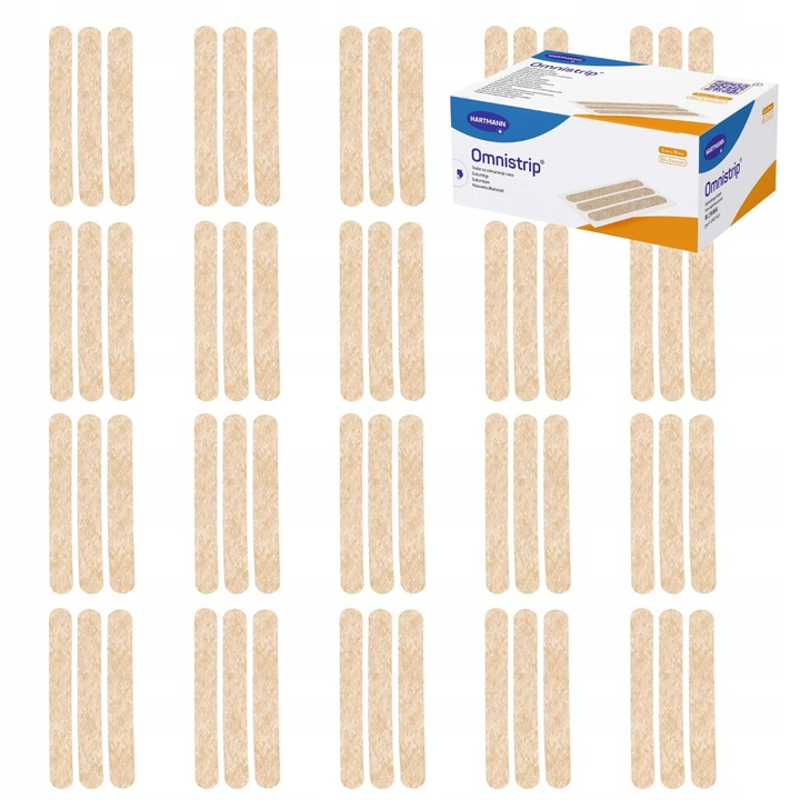 10x6szt OMNISTRIP plastry szwy paski do zamykania ran przecięć skóry 6x38mm