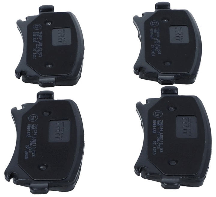 KLOCKI HAMULCOWE TYŁ GDB1622 TRW AUDI A3