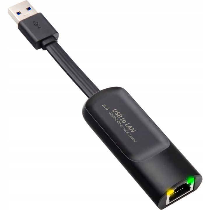 PRZEJŚCIÓWKA GIGABIT KARTA SIECIOWA ADAPTER LAN RJ45 2500M 2.5GbE USB TYP A