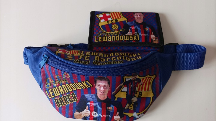 Saszetka Nerka + Portfel LEWANDOWSKI FC BARCELONA