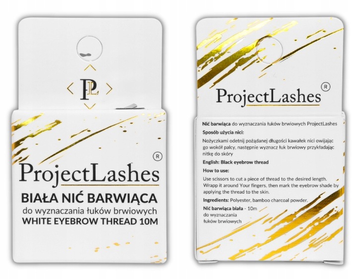 Nić Barwiąca do brwi + pisak WHITE BROW MARKER