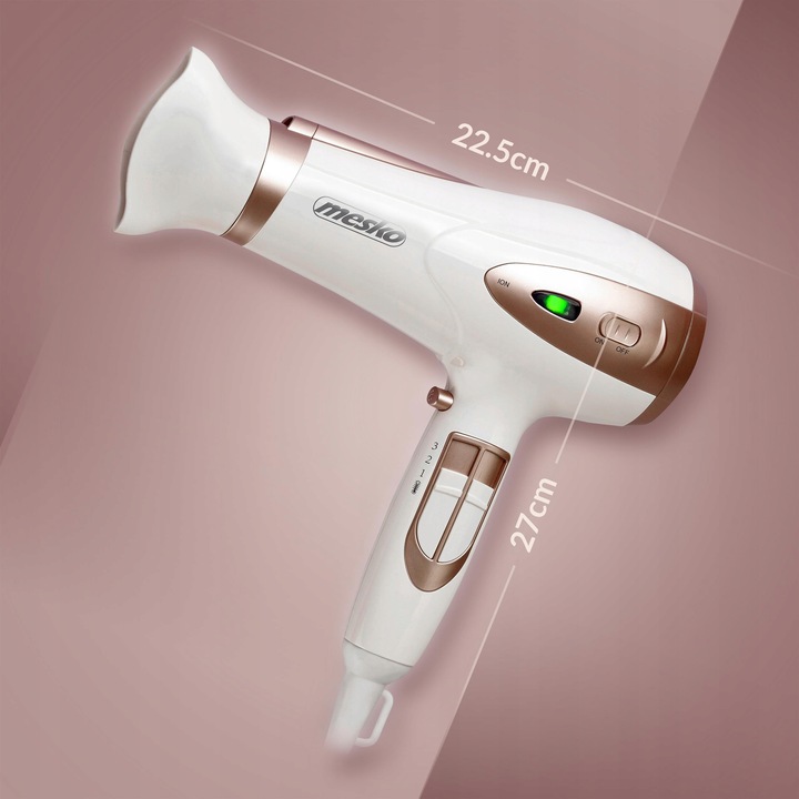 SUSZARKA DO WŁOSÓW Z JONIZACJĄ 2400W Zimny nawiew + Koncentrator i