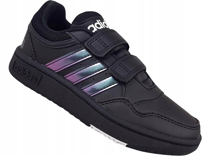 ADIDAS HOOPS 3.0 CF C H03861 BUTY TRAMPKI DZIECIĘCE CZARNE NA RZEPY