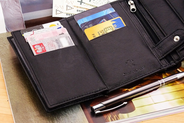 SKÓRZANY Męski Portfel ROZBUDOWANY Miękka Skóra